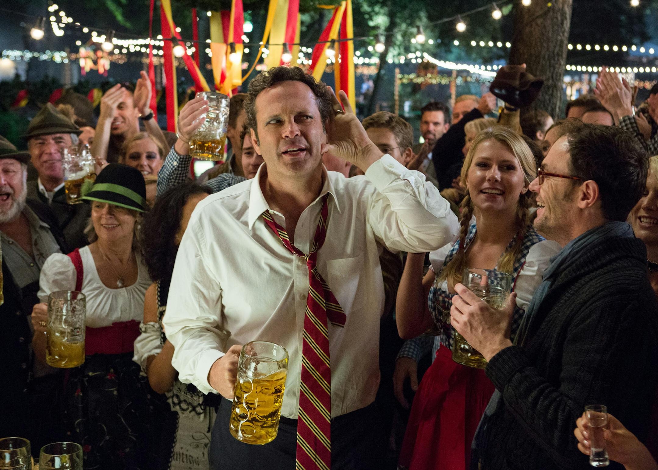 DF-01403r In the midst of a make-or-break business trip to Germany, Dan Truckman (Vince Vaughn) gets caught up in Oktoberfest. Photo Credit: Jessica Miglio.