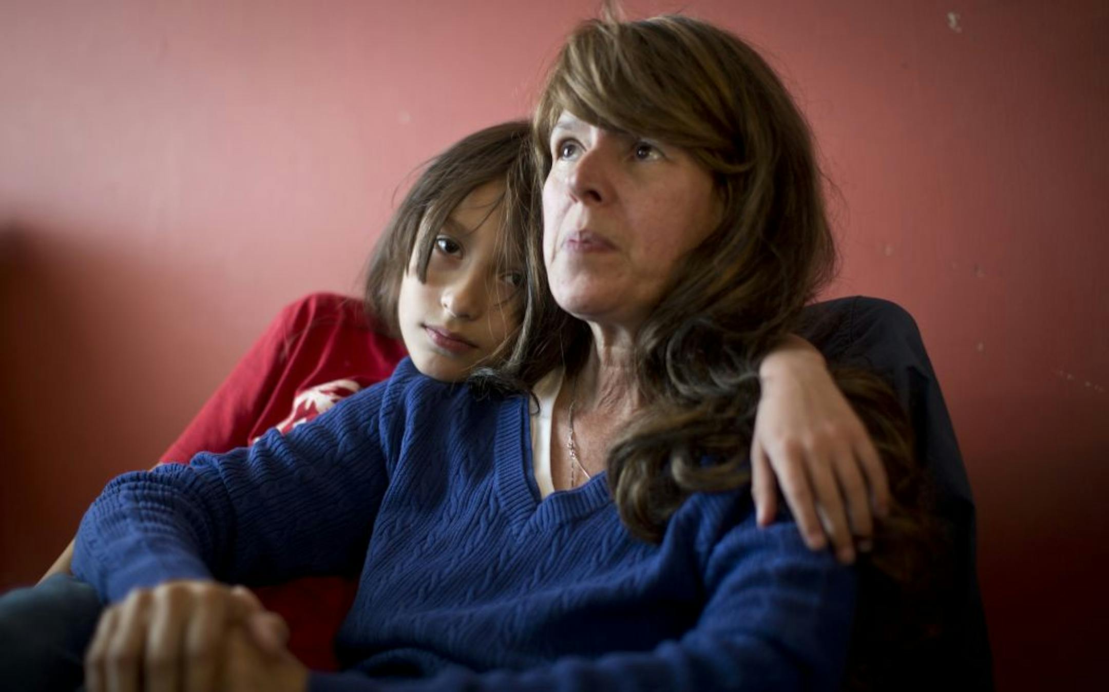Teri Swanson, the mother of Spencer Swanson who was killed after his friend shot him in the head with an arrow two weeks ago, talked about her son at her home in Chaska, Minn., on Thursday, October 25, 2012. With her his her younger son Sajen.