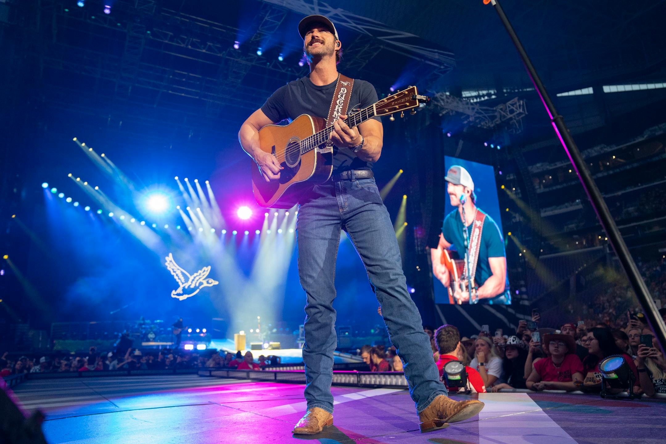 Riley Green opens for Luke Combs at U.S. Bank Stadium.