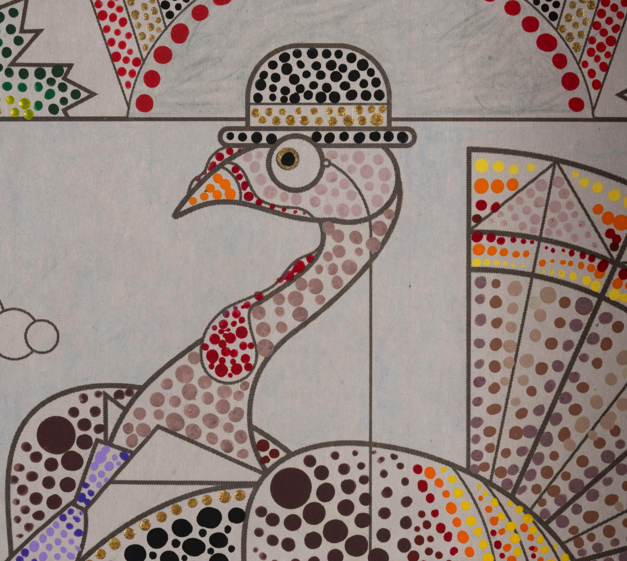 A detail of the technique used by Margo Enebo, 11, of Minneapolis on her 1st place entry in the 9-12 age group. The winning entries in the Star Tribune's annual Oh, You Turkey! coloring contest were photographed in the studio on Wednesday, December 14, 2022. ] JEFF WHEELER • jeff.wheeler@startribune.com