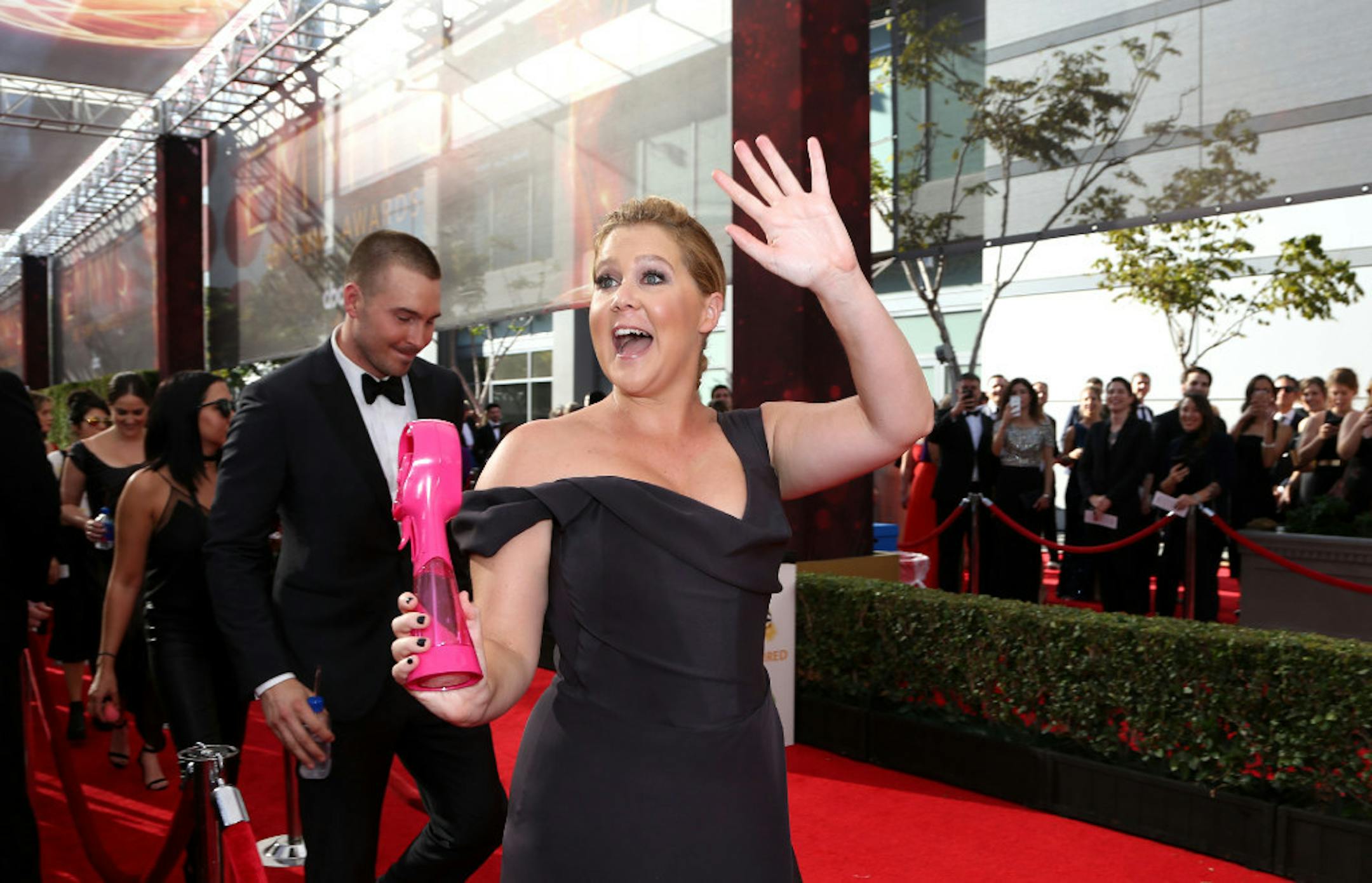 Amy Schumer arrives at the 68th Primetime Emmy Awards on Sunday, Sept. 18, 2016, at the Microsoft Theater in Los Angeles. (Photo by Rich Fury/Invision for the Television Academy/AP Images) Amy Schumer
Rich Fury