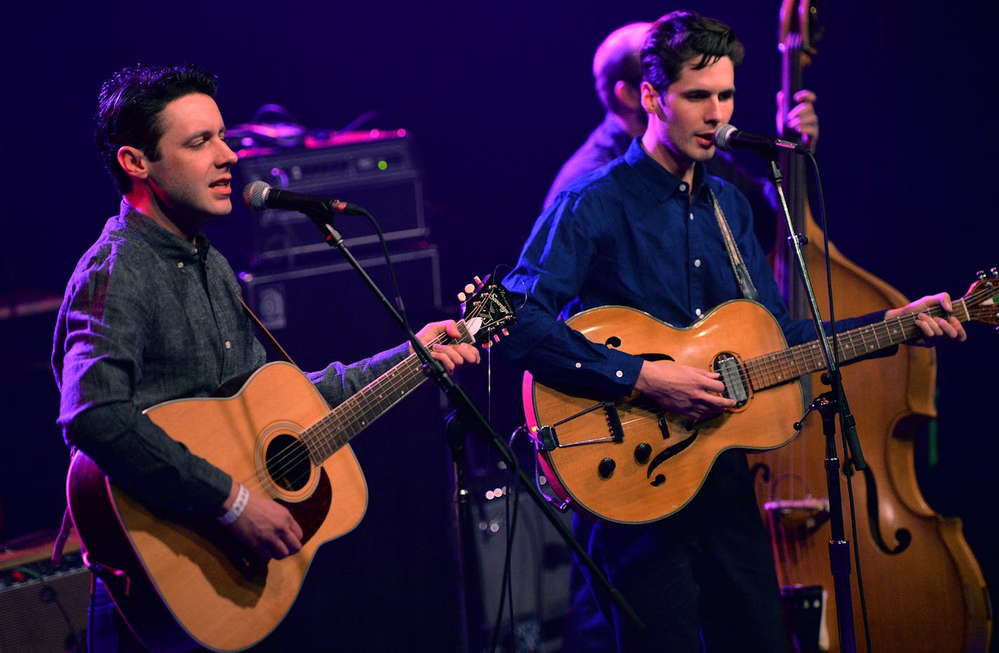 Page Burkum and Jack Torrey of the Cactus Blossoms performed at the Current's 11th birthday bash at First Ave in Minneapolis.