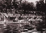 Aquatennial canoe derby racers left Bemidji on July 14, 1960, for Minneapolis. 