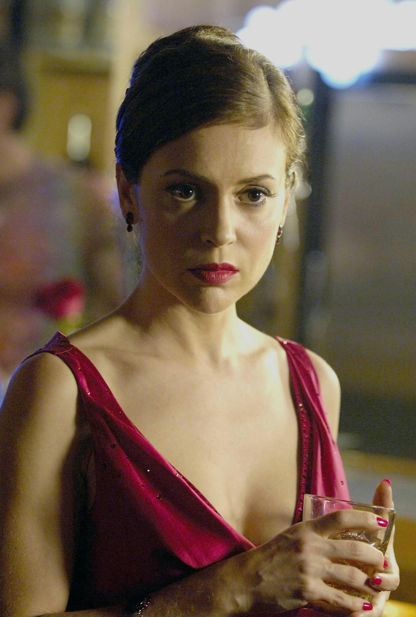 Alyssa Milano stars as Patty Montanari in "Wisegal," a stirring drama inspired by the true story of a woman who became a trusted confidant to the Mafia, only to confront the heartbreaking reality that her romantic entanglement put her children in jeopardy. "Wisegal" premieres Saturday, March 15 at 9:00 PM (ET/PT) on Lifetime Television. Photo credit: Ben Mark Holzberg, Lifetime Networks, 2008