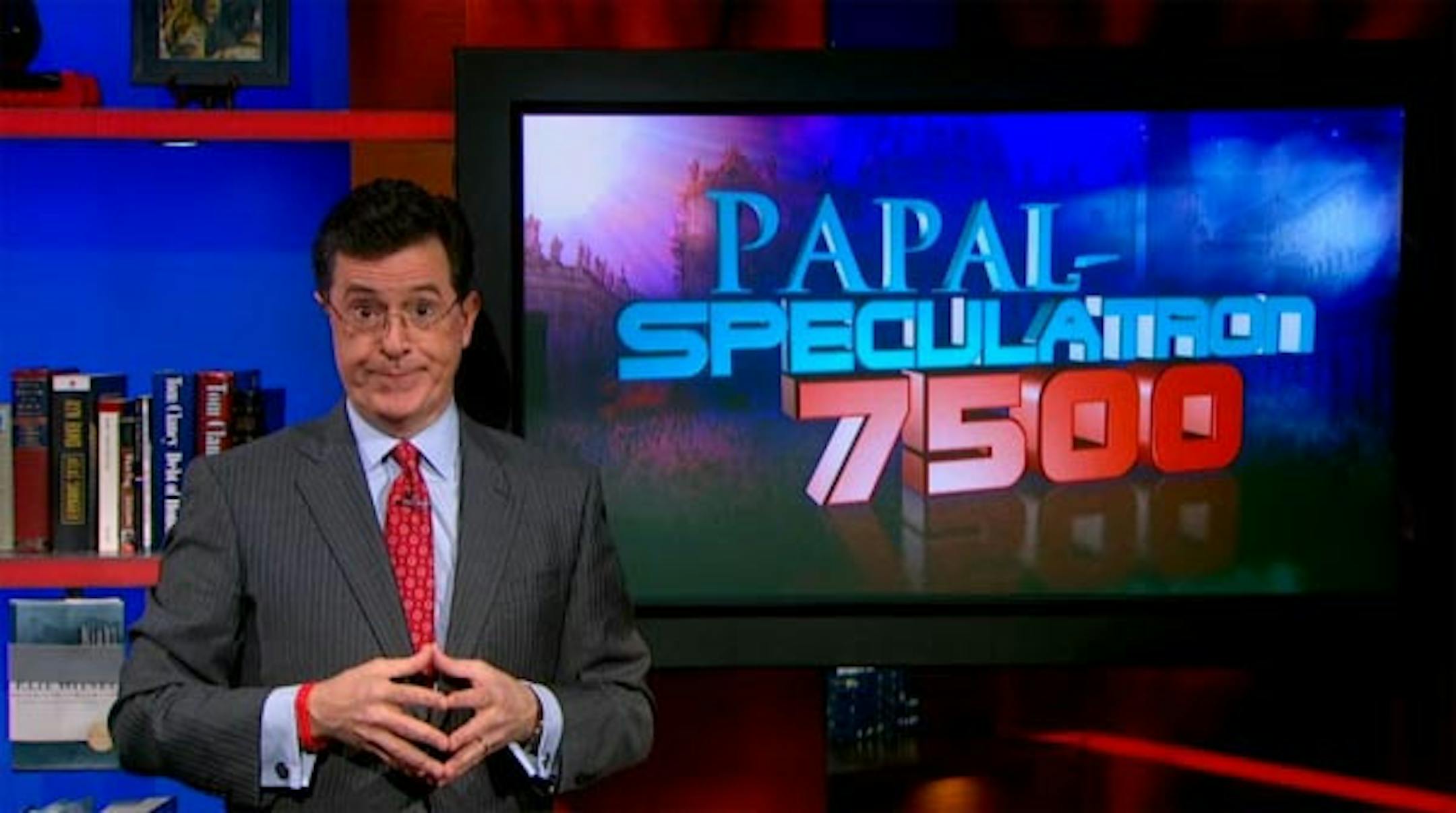 Stephen Colbert on the Colbert Report.