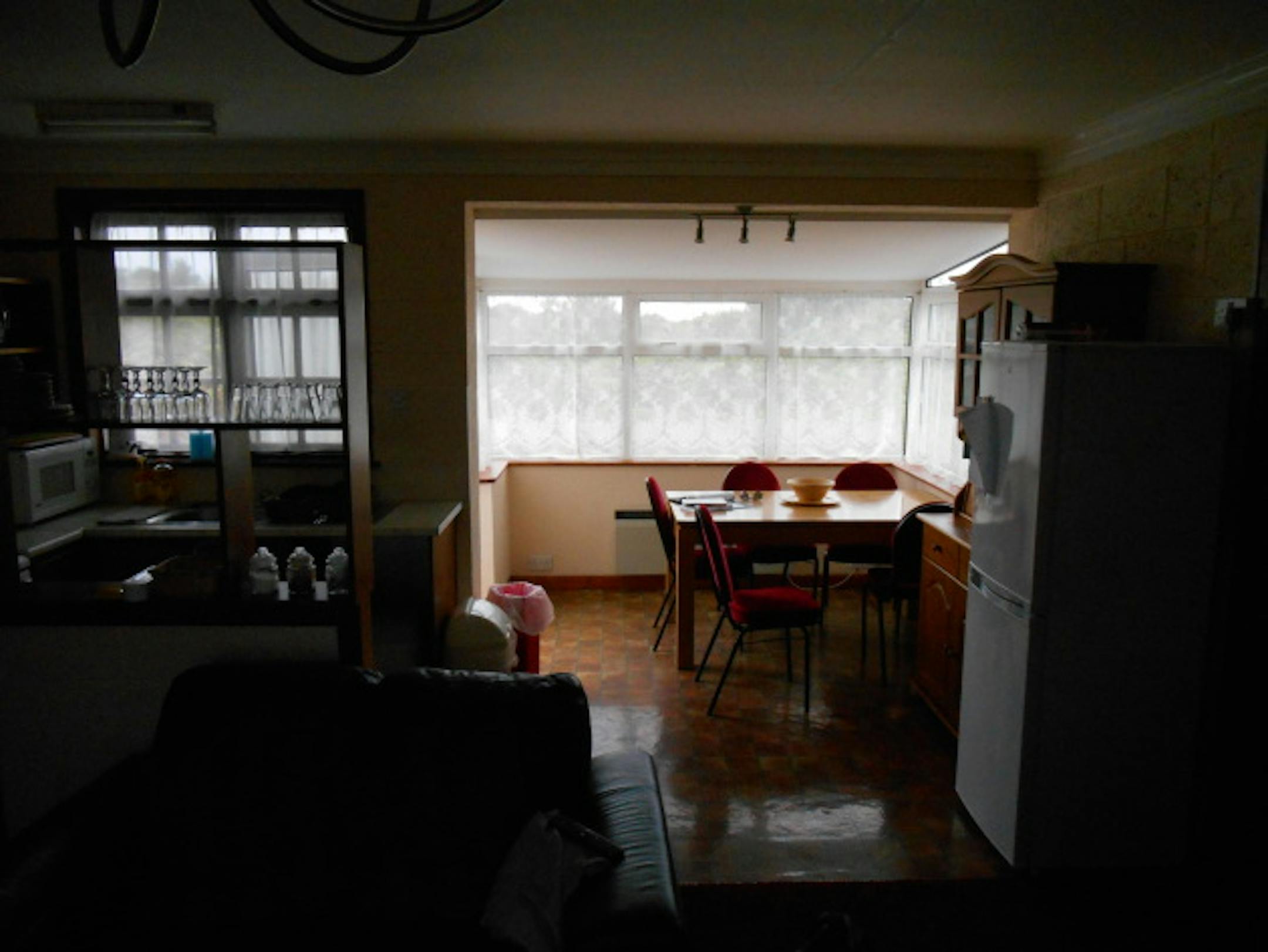 The living space in the cottages