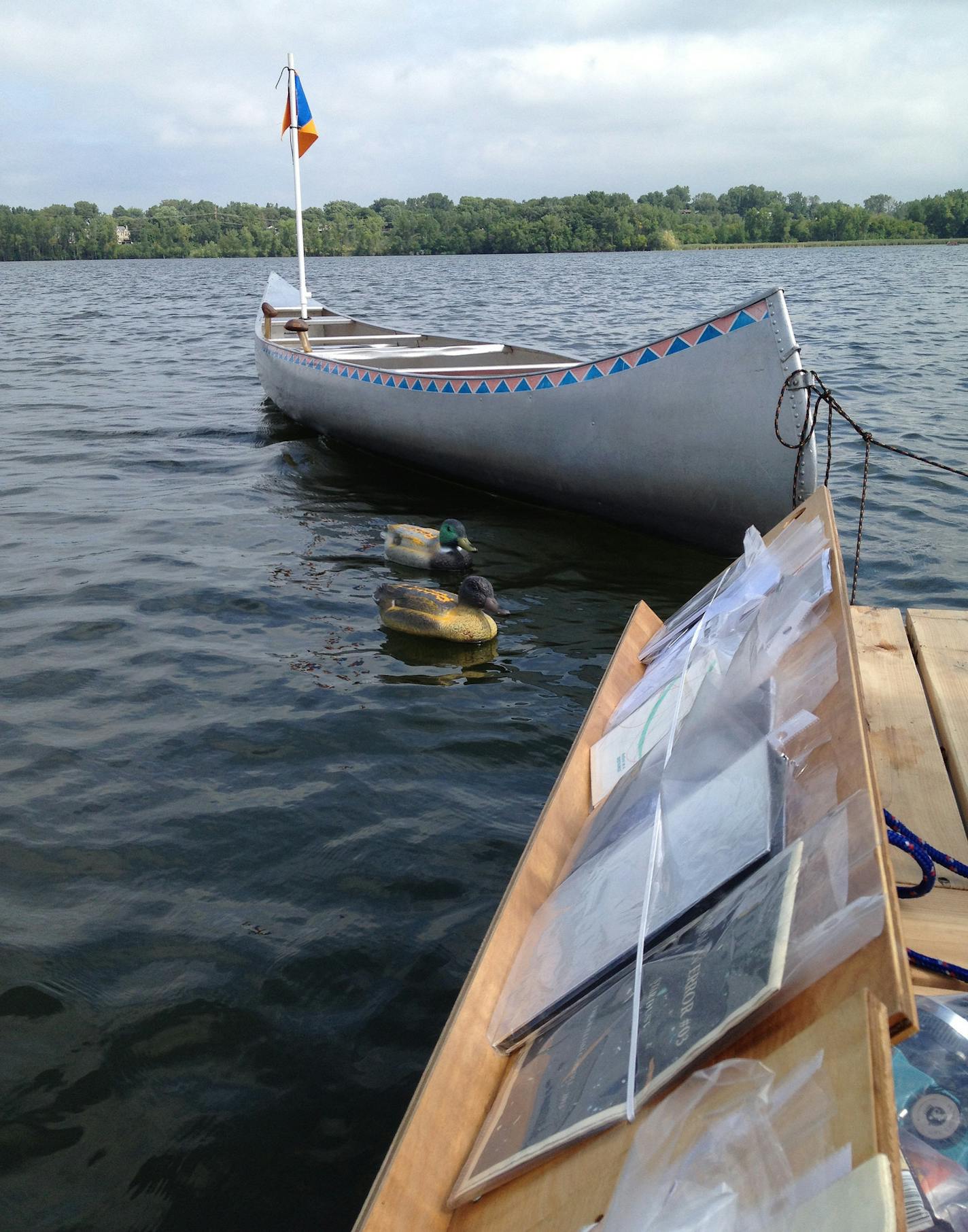 The Floating Library on Cedar Lake in 2014. Photo by Sarah Peters.