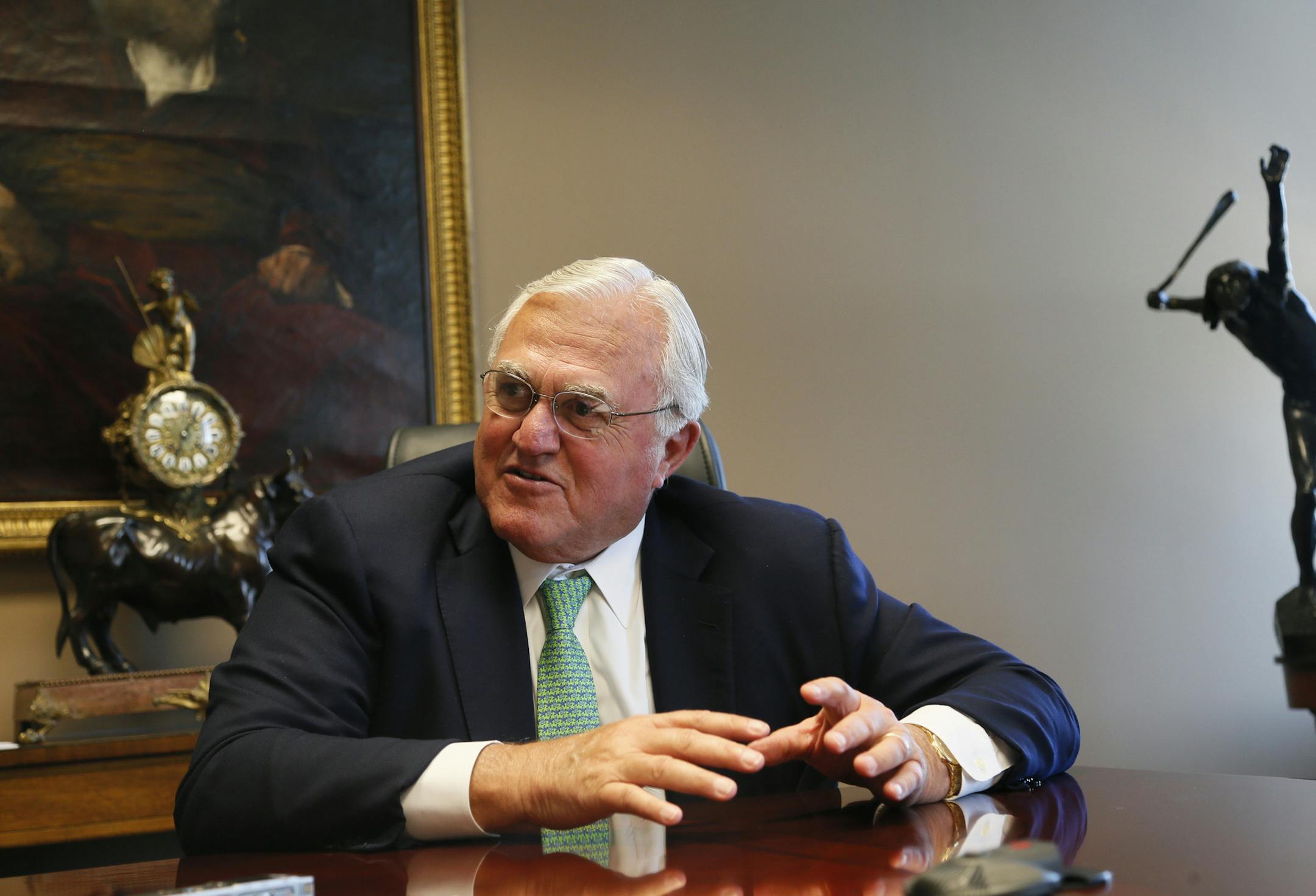 Noel P. Rahn is chairman of Geronimo Energy. Geronimo Energy, a newcomer to renewable energy that has just won a giant bid to build a massive solar project for Xcel Energy. April 10, 2014 in Minneapolis , MN. ]JERRY HOLT jerry.holt@startribune.com