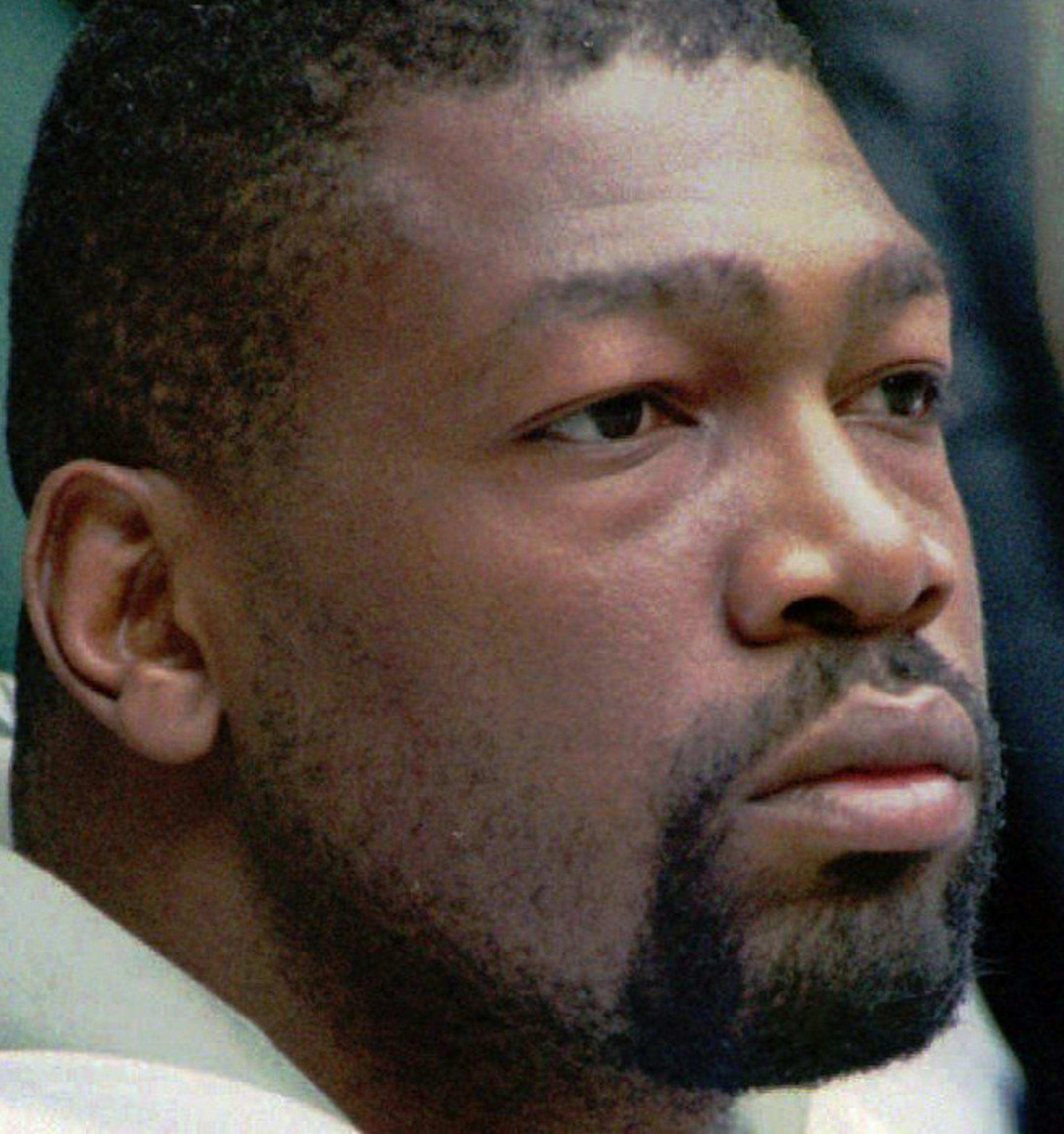 FILE - In this 1994 file photo, Charles Haley, watches on the sidelines during an NFL football game in Irving, Texas. Junior Seau, Jerome Bettis, Tim Brown, Charles Haley and Will Shields were elected Saturday, Jan. 31, 2015 to the Pro Football Hall of Fame. (AP Photo/Glenn James, File)