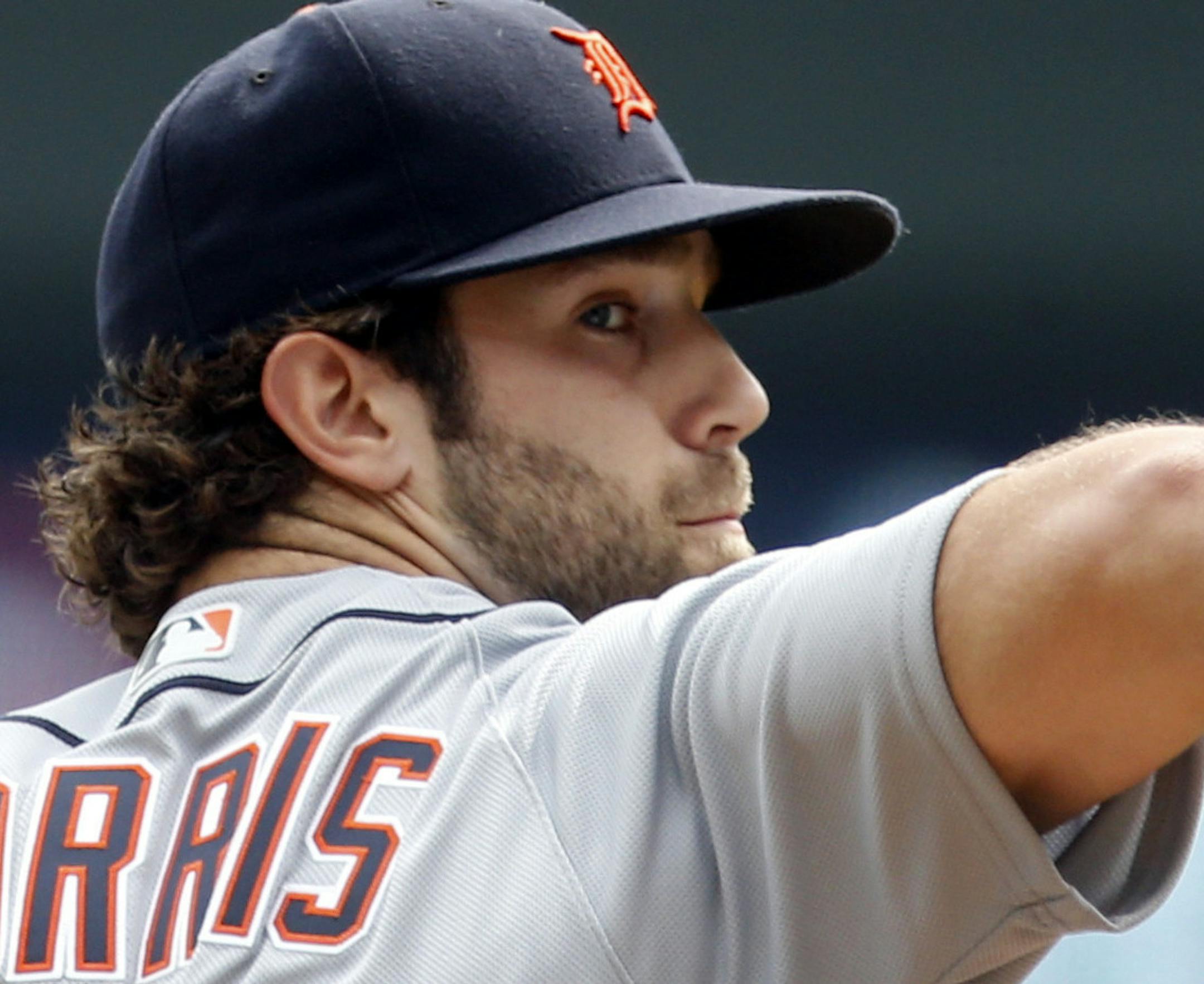 Detroit Tigers pitcher Daniel Norris throws against the Minnesota Twins in the first inning of a baseball game Thursday, Aug. 25, 2016, in Minneapolis. (AP Photo/Jim Mone)