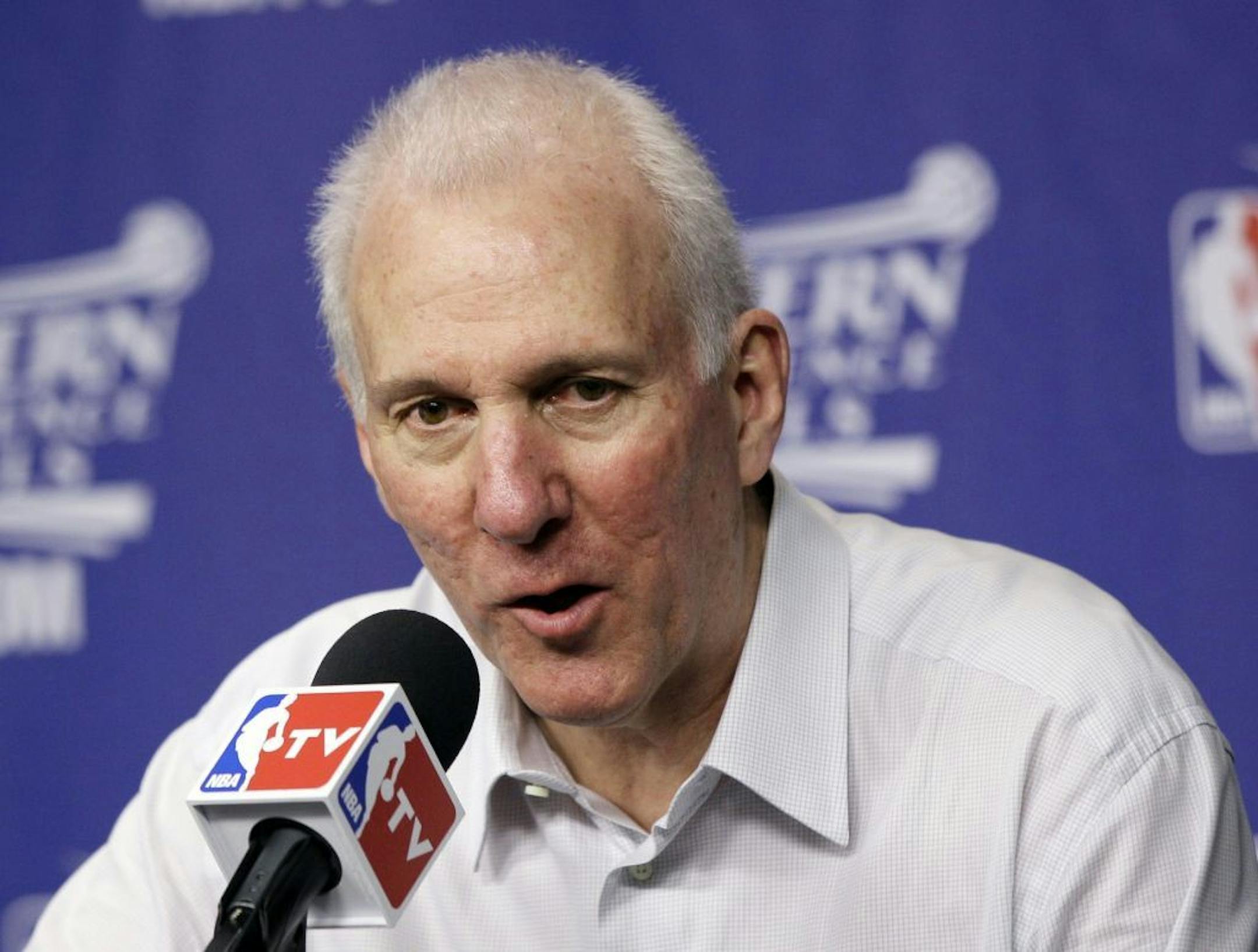 San Antonio Spurs head coach Gregg Popovich