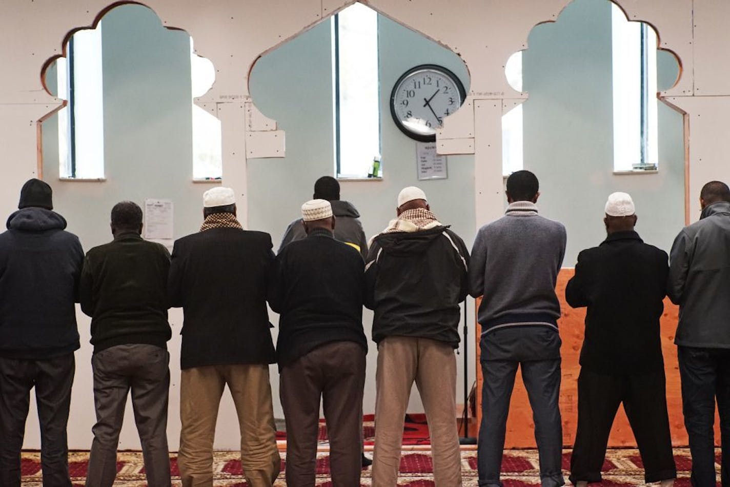 Finishes to the prayer room at the Tawfiq Islamic Center are needed and are added as money comes in. Loans from banks are out of the question for Muslims.