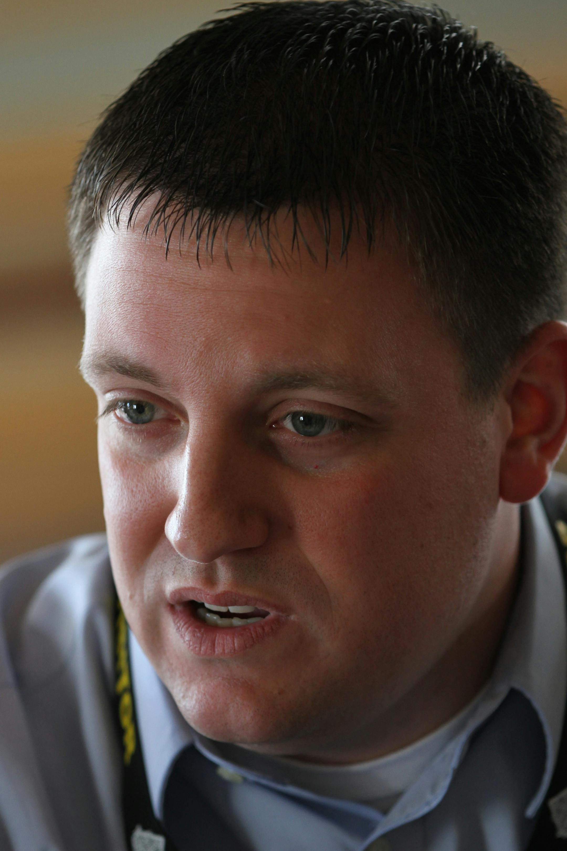 Nick Long, Graco Global Product Marketing Manager, photographed on 2/13/13. Graco has launched a new line of equipment that dispenses packaging glue. Test launch is in the Summit Brewing Co. The new equipment, which applies glue, is a departure for Graco, which is better known for making sprayers that apply paint, powder, insulation and lubricants. Bruce Bisping/Star Tribune bbisping@startribune.com Nick Long/source. ORG XMIT: MIN1302131610162155