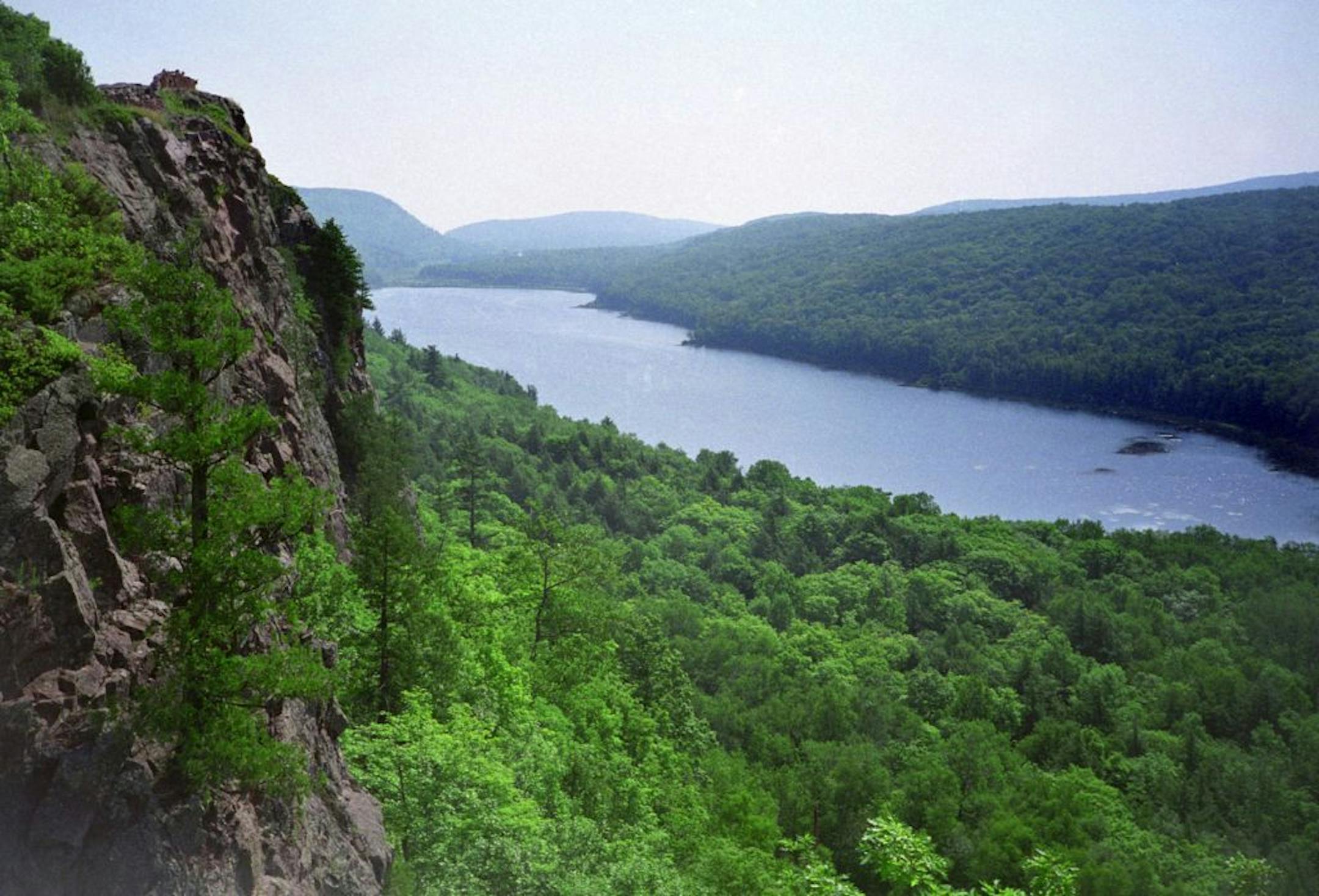 The Porcupine Mountains State Park is known for being home to the largest tract of old-growth hardwood forest west of the Adirondacks.