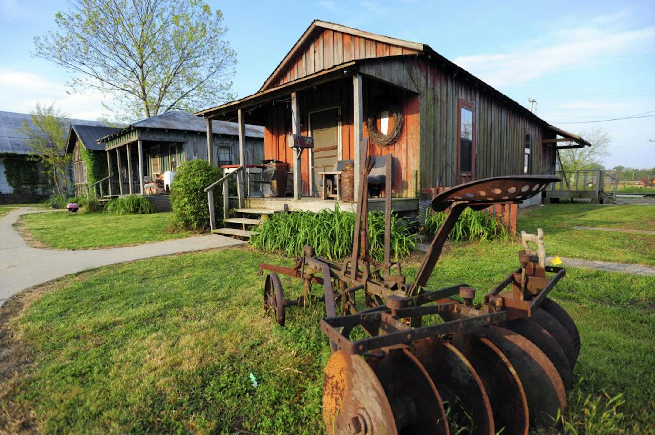 Visitors to Clarksdale, Miss., can spend a night at the Shack Up Inn, a sharecropper-shack-turned-B&B.