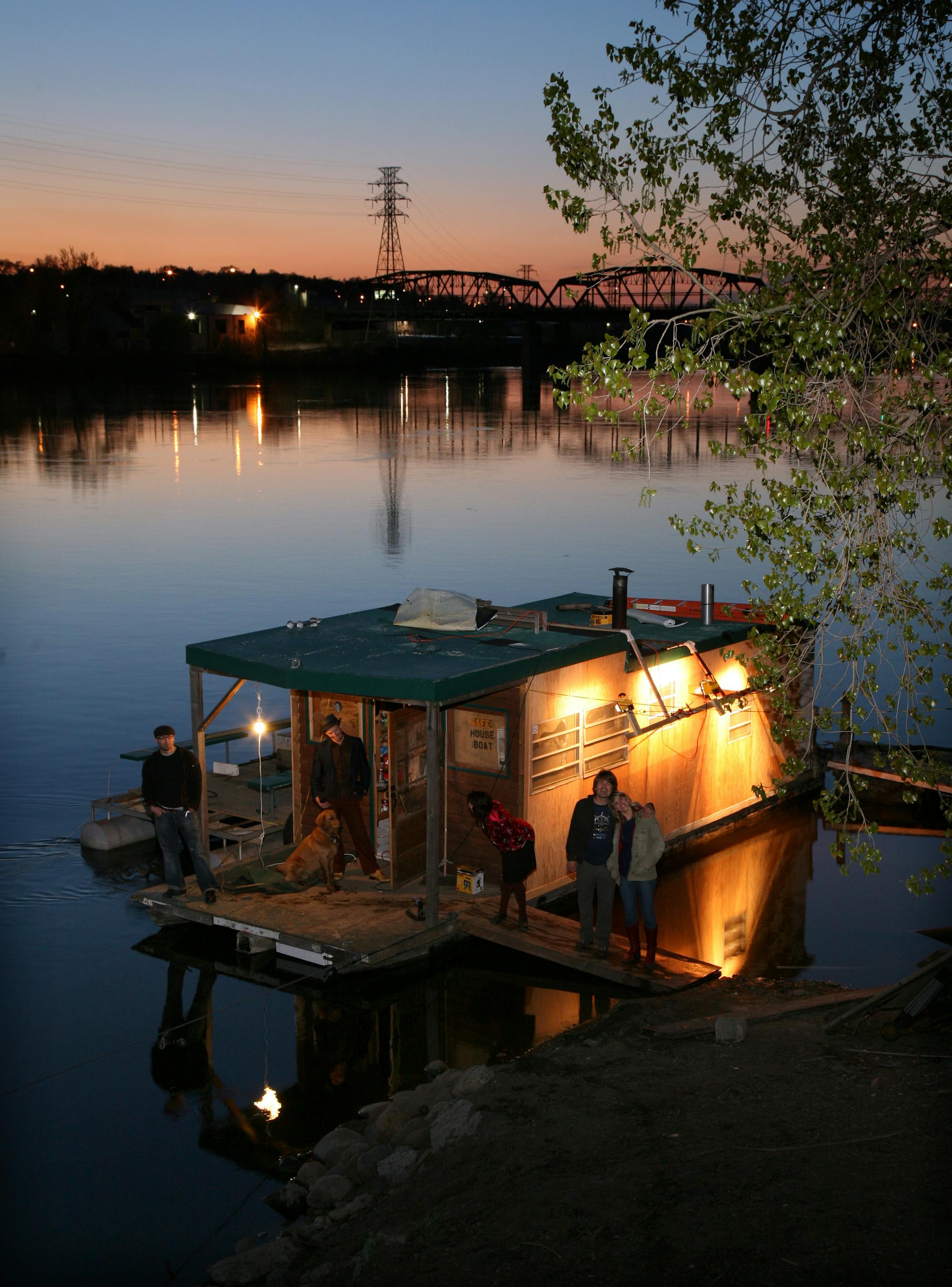 The houseboat that will be part of Art-A-Whirl.