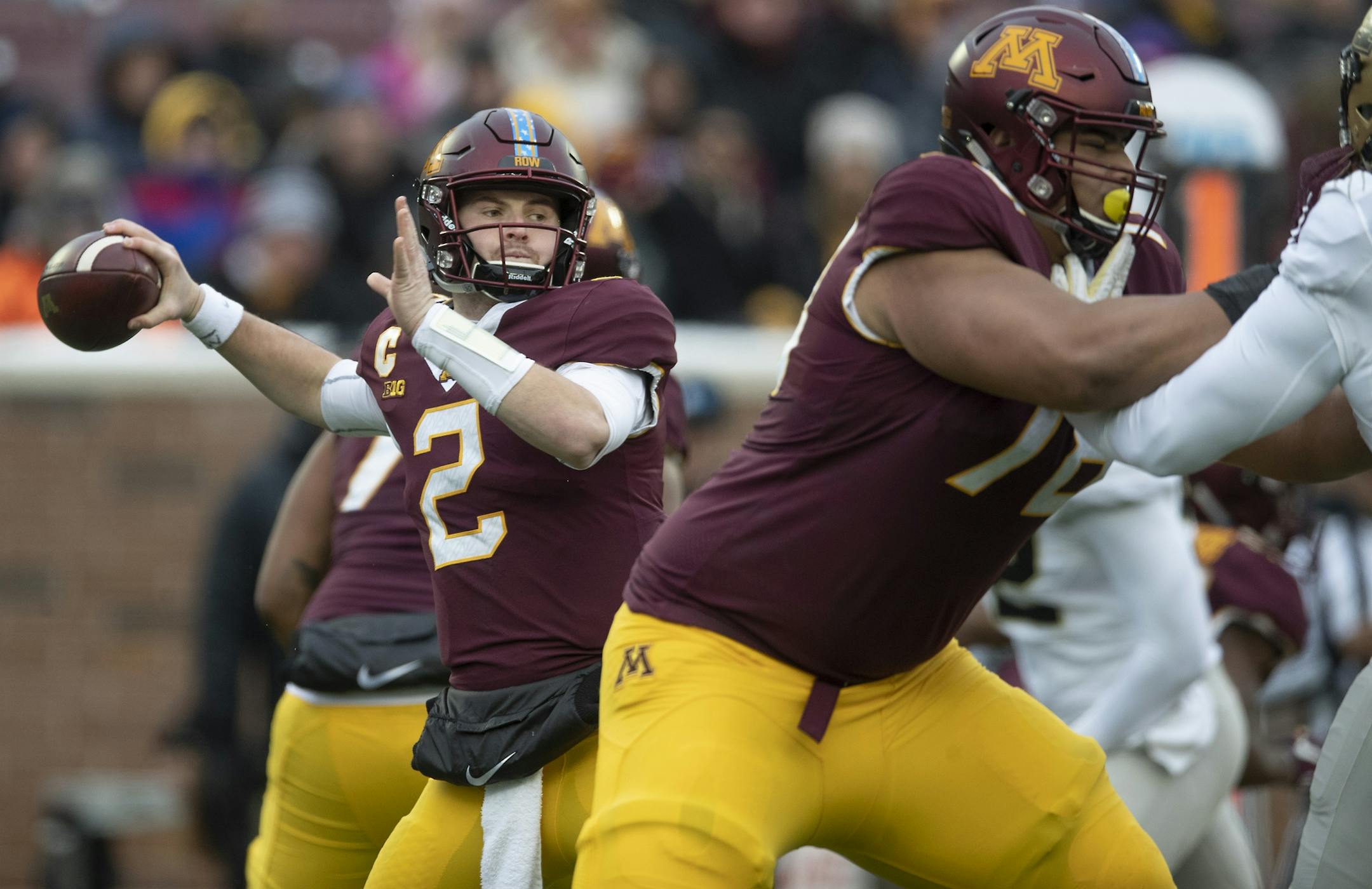 Gophers quarterback Tanner Morgan went 3-2 in five Big Ten starts after taking over for injured Zack Annexstad.