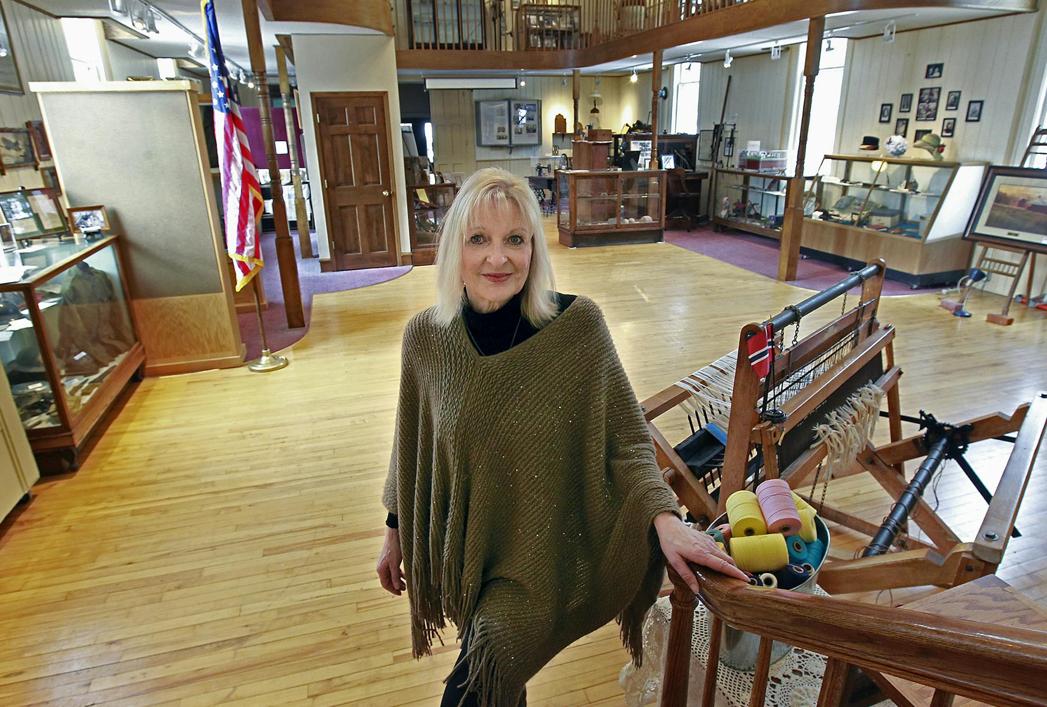 Pam Reuvers, the collections manager at the Afton Historical Museum said she hopes that she can get help in updating the facilities at the small museum, Friday, January 22, 2015 in Afton, MN. ] (ELIZABETH FLORES/STAR TRIBUNE) ELIZABETH FLORES • eflores@startribune.com
