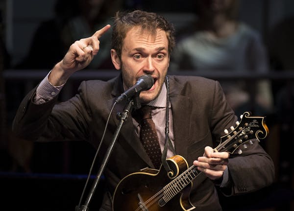 "A Prairie Home Companion" host Chris Thile hosted and sang during Saturday night's show at the Fitzgerald Theater.