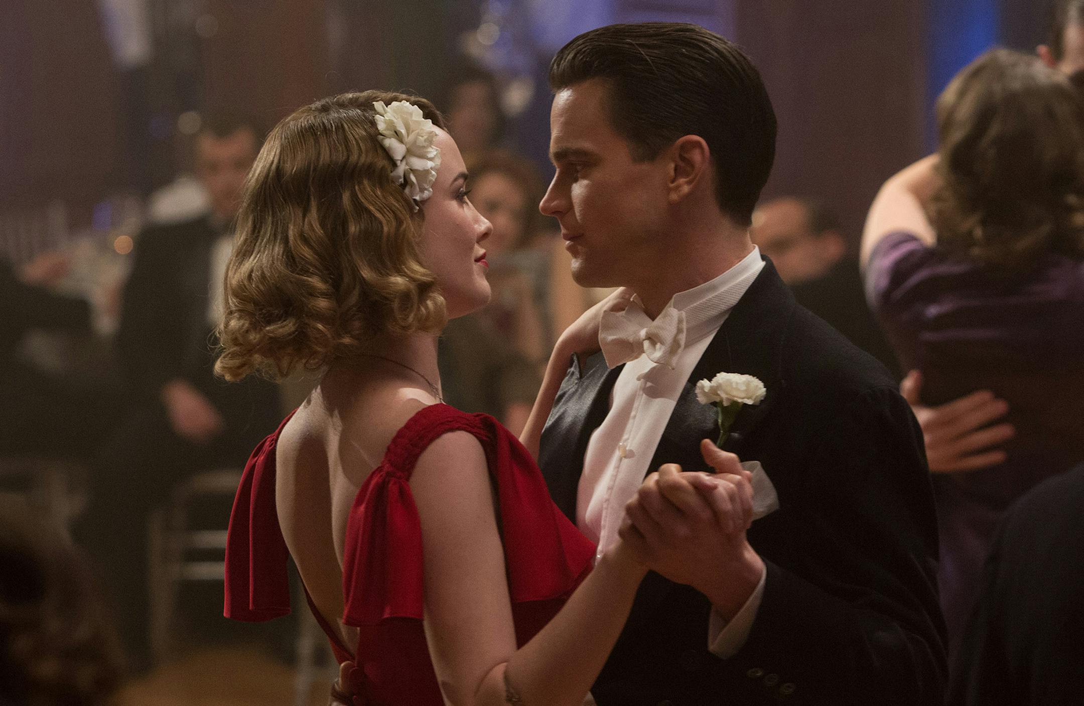 Dominique McElligott and Matt Bomer in "The Last Tycoon."