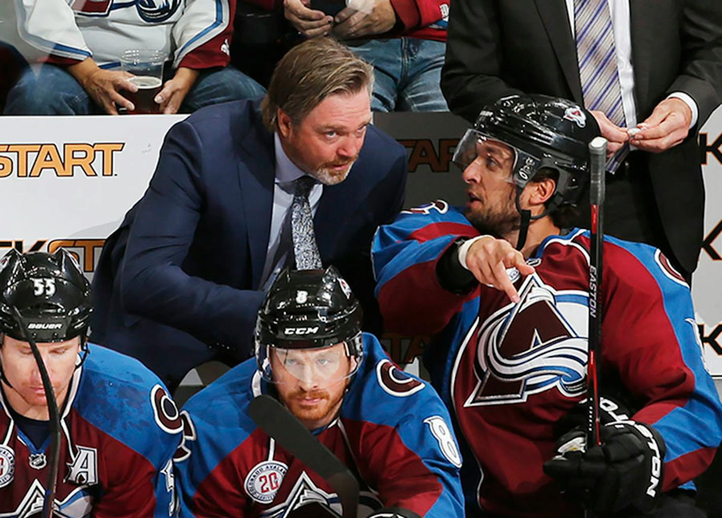 Colorado Avalanche head coach Patrick Roy resigned on Thursday.