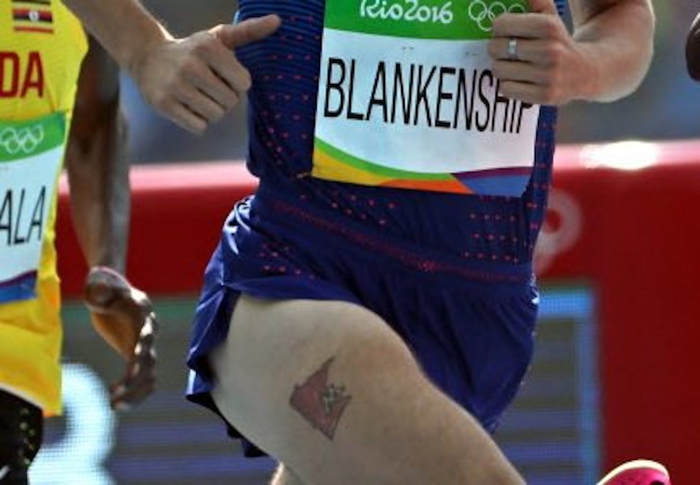 A close-up of the Minnesota tattoo on Ben Blankenship.