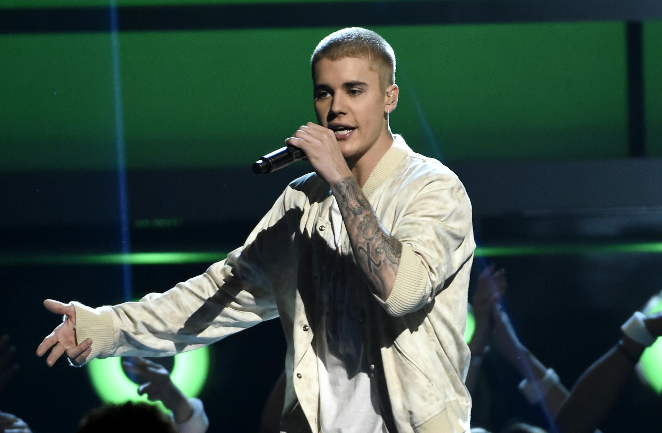 Justin Bieber performs at the Billboard Music Awards in Las Vegas in May 2016.