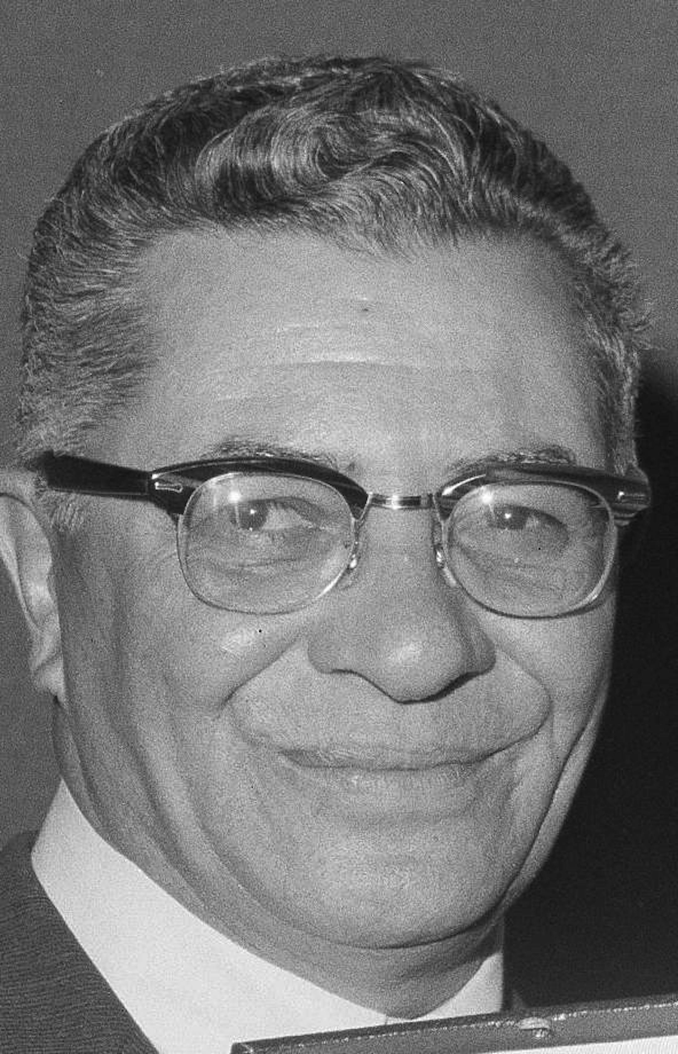 Green Bay Packers coach Vince Lombardi, left, is awarded the Insignis Medal by the Reverend Leo McLaughlin, president of Fordham University, Lombardi's alma mater, in New York, May 8, 1967. the Insinis medal is a symbol of dedication to precepts of St. Ignatius Loyola, founder of the Jesuits. An equivalent of the Latin word "Insignis" is "Outstanding." (AP Photo/John Lindsay) ORG XMIT: APHS234676