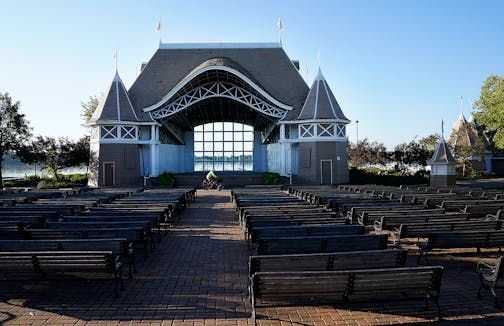 The Lake Harriet Bandshell Pavilion in Minneapolis.