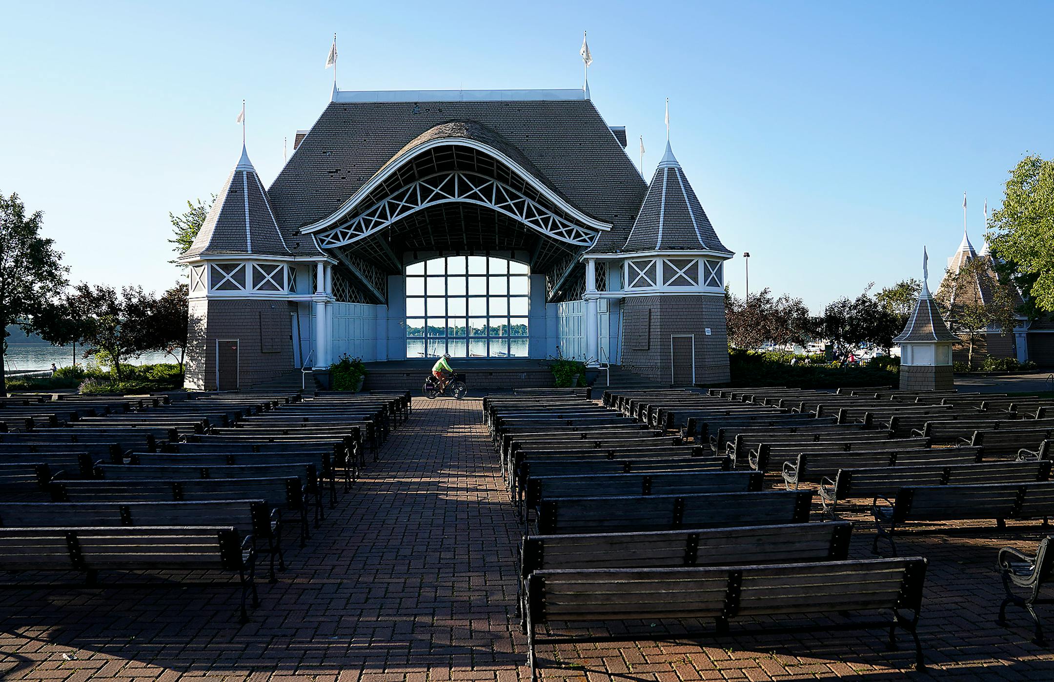 The Lake Harriet Bandshell Pavilion in Minneapolis.