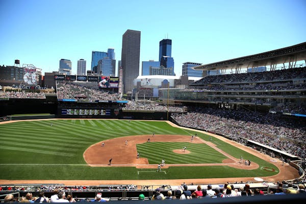 Target Field vendor Delaware North will be using texts and video chats instead of in-person interviews for many hires at Target Field this year. (JIM 