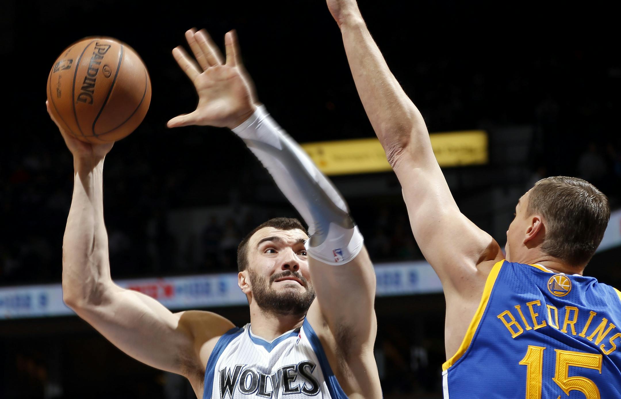 Center Nikola Pekovic was the last of Flip Saunders’ summer free-agent signings for the Wolves.