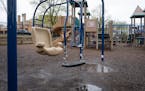 Weather forced recess inside on Thursday at Ella Baker Global Studies & Humanities Magnet School in Minneapolis, where students want the playground to