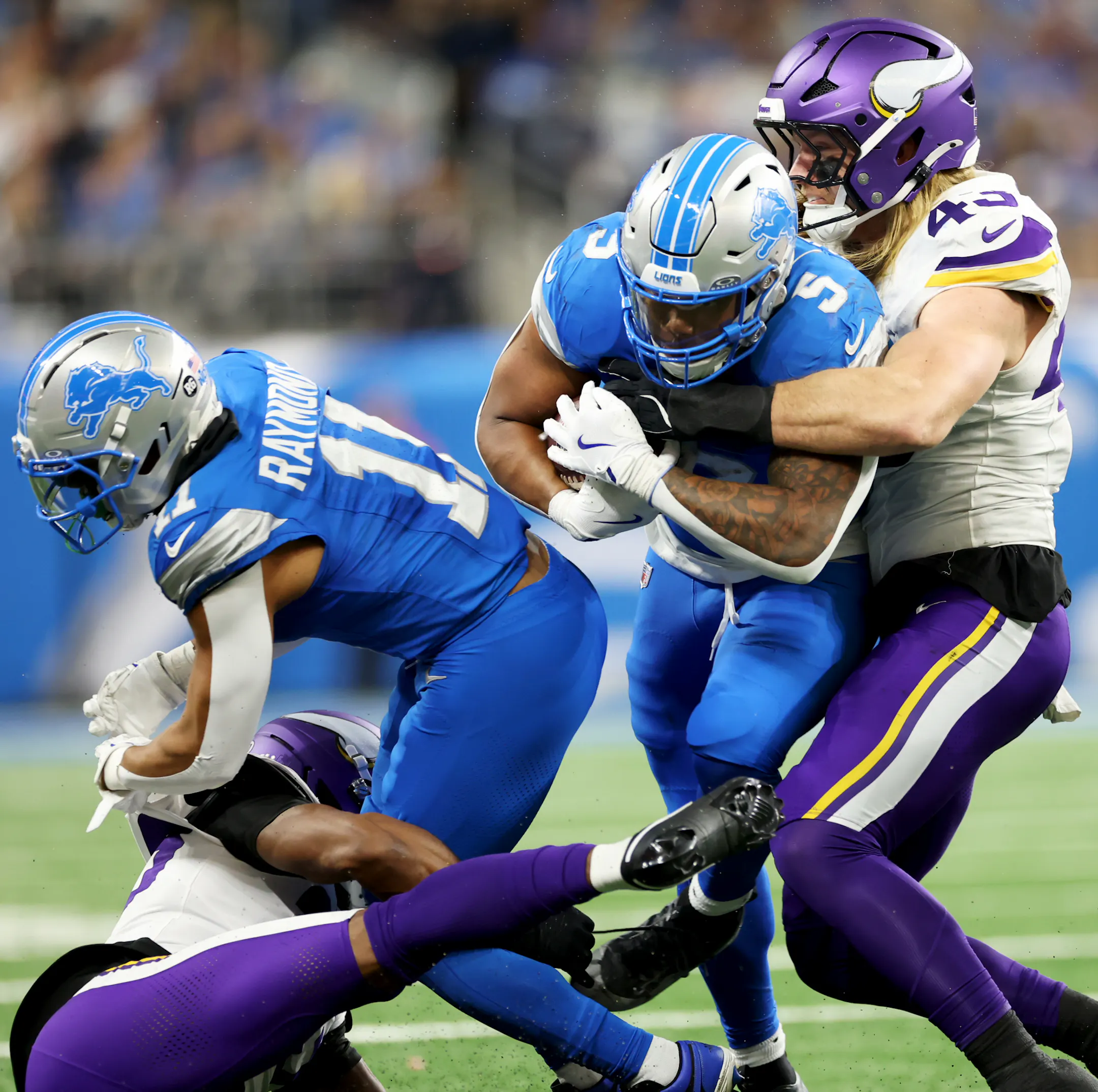 J.J. McCarthy leads Vikings to 27-24 win over Lions