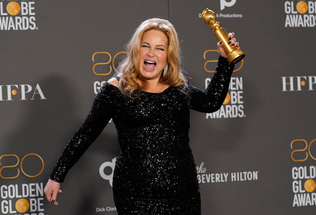 Jennifer Coolidge won her first Golden Globe for playing a needy heiress in “The White Lotus.”