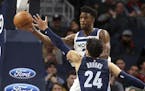 The Timberwolves' Jimmy Butler is among the veteran players who helped Minnesota reach the playoffs for the first time in 14 years.