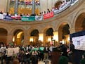 Faith leaders got the crowd pumped up Saturday at a rally at the State Capitol in St. Paul.