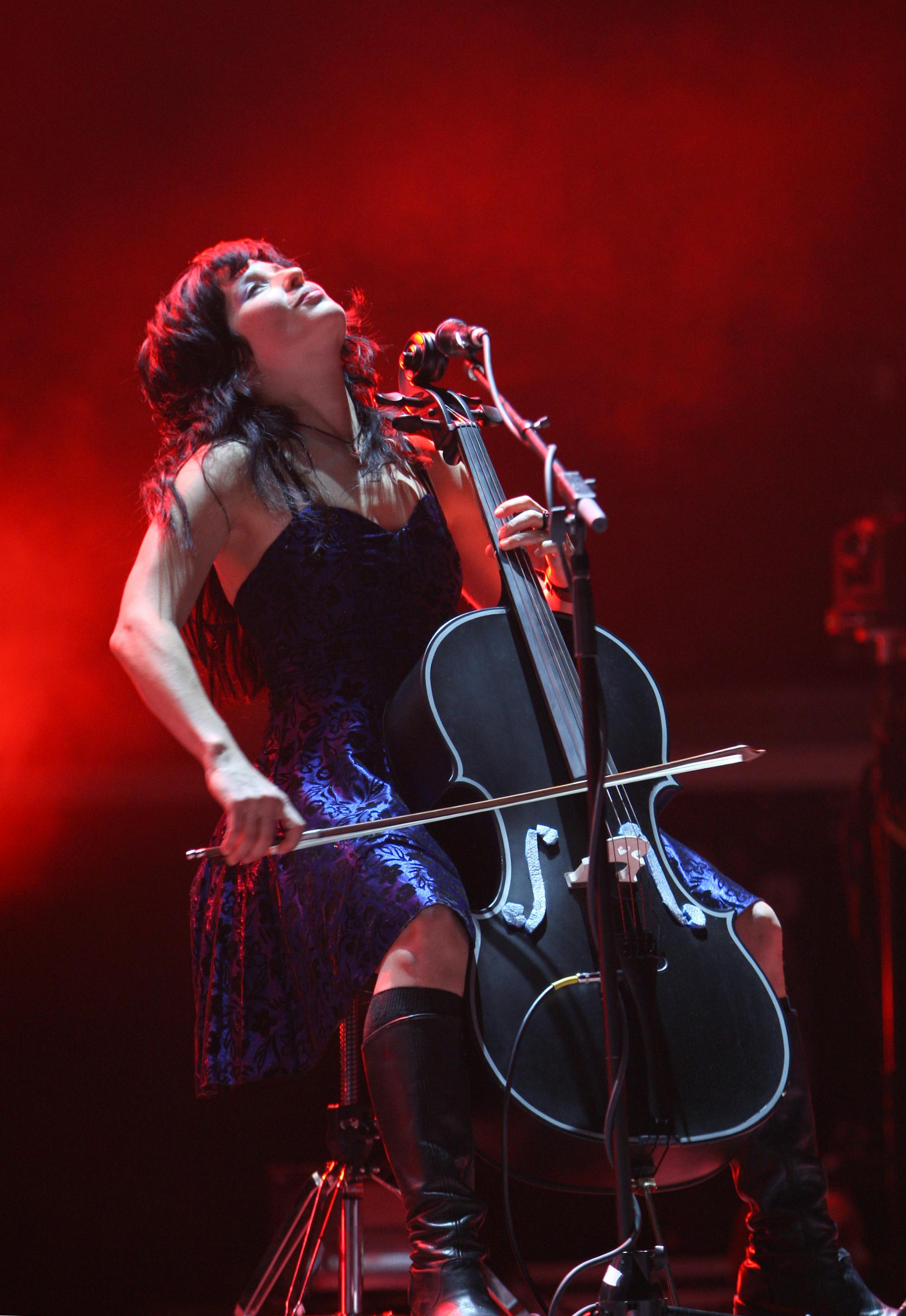 Fresh from another win for best hard-rock album at the Grammy Awards, Dave Grohl and the Foo Fighters played to an almost-packed house Wednesday at the Target Center as part of their "Echoes, Silence, Patience & Grace" tour. Here, Minneapolis' own Jessy Greene joined the Foo on cello for their first two numbers.