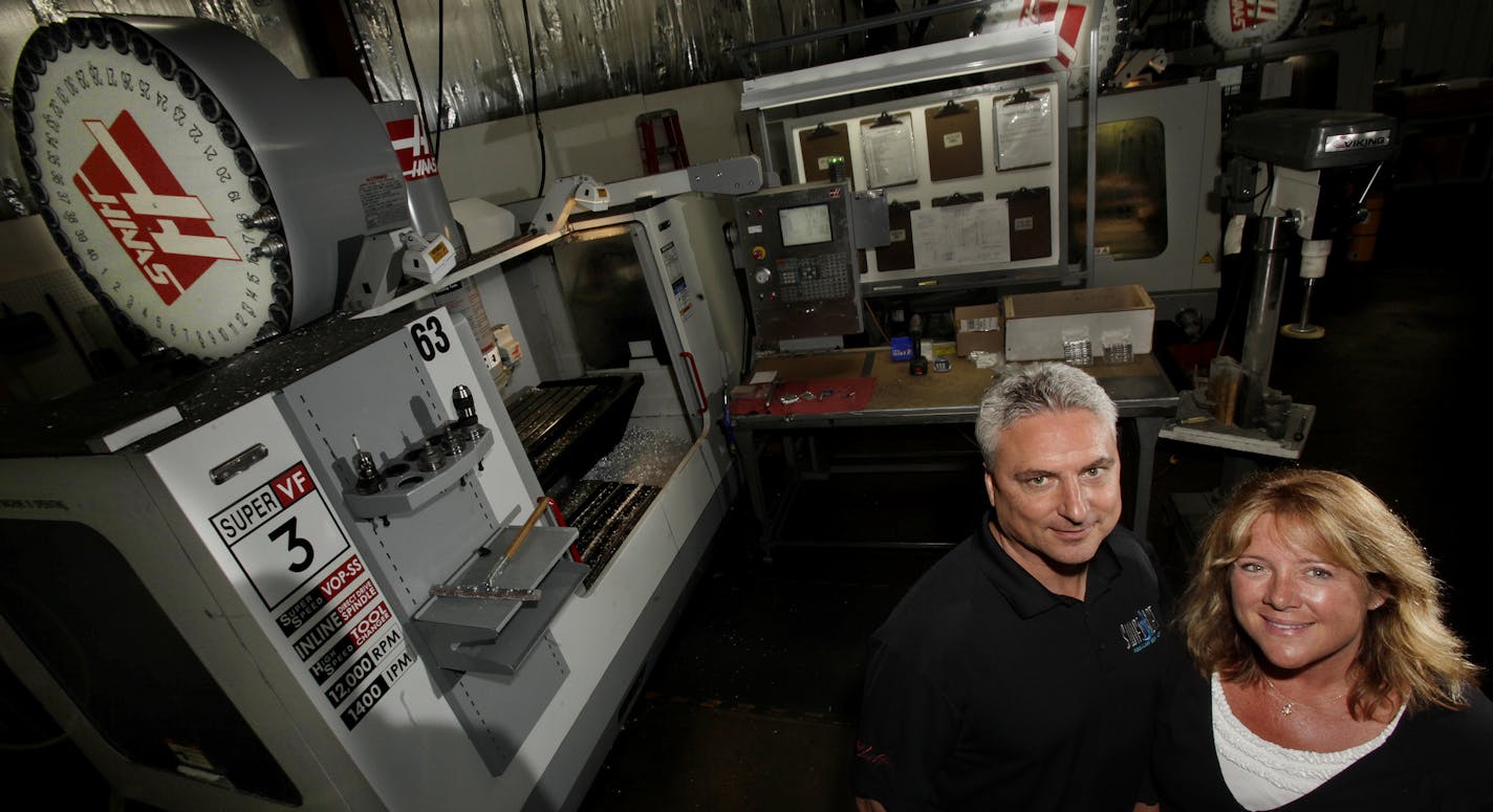 Owners Brian and Michelle Varsoke of Vanpro Inc. in their manufacturing facility in Cambridge, MN. on July 18, 2013. ] JOELKOYAMA&#x201a;&#xc4;&#xa2;joel koyama@startribune July 12, 2013. ] JOELKOYAMA&#x201a;&#xc4;&#xa2;joel koyama@startribune