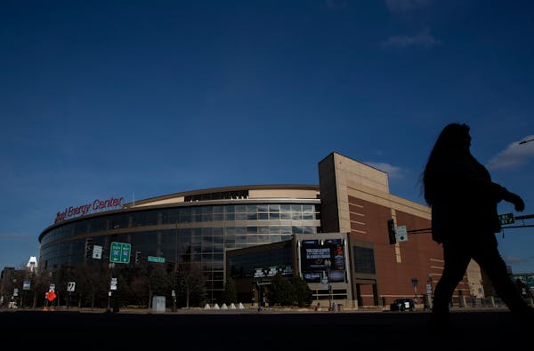 Xcel Energy Center on March 15, 2020.