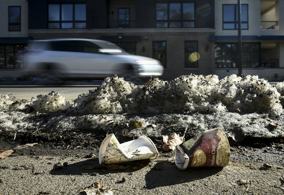 As Minnesota's snow melts, the garbage emerges