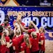 The U.S. under-19 women's basketball team celebrated its gold-winning performance.