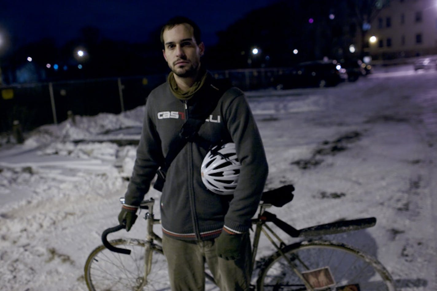 Erez Biglajzer was mugged last month by three guys at knifepoint while riding his bike on the Midtown Greenway. "I just couldn't believe it," he said.