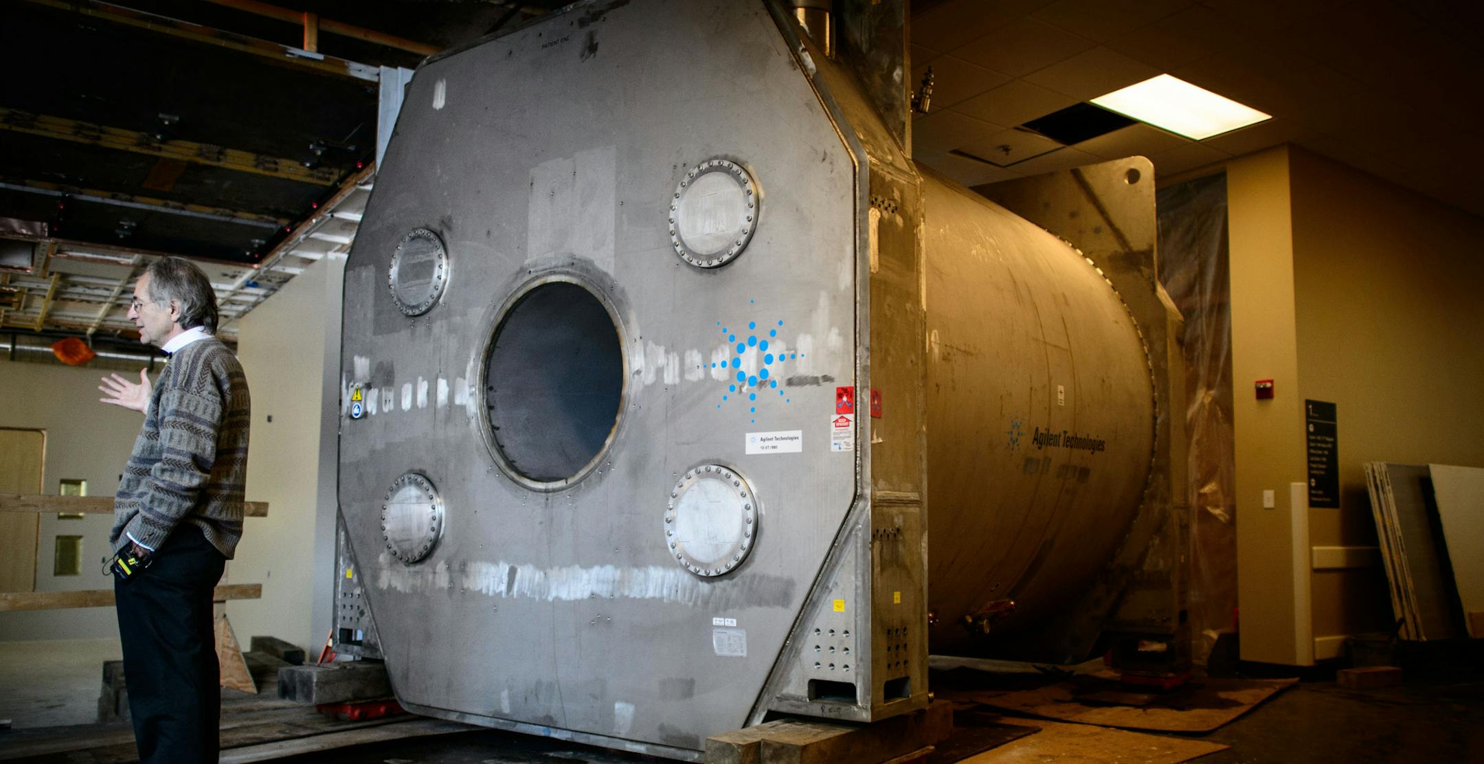 University of Minnesota Professor Kamil Ugurbl Ph.D. in the of Biochemistry, Radiology and Medicine Departments showed off the world's largest imaging magnet which will be part of the worlds most powerful MRI which will be used to study brain disease and brain functions of humans. Monday, December 9, 2013 ] GLEN STUBBE * gstubbe@startribune.com