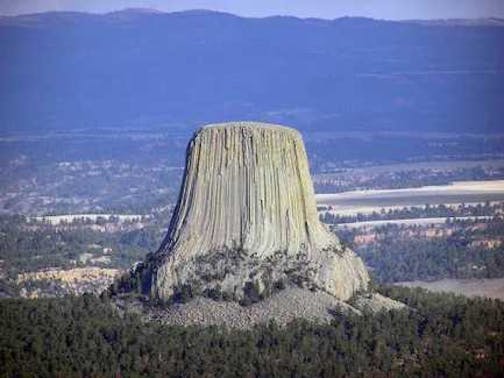 Devils Tower National Monument in eastern Wyoming.