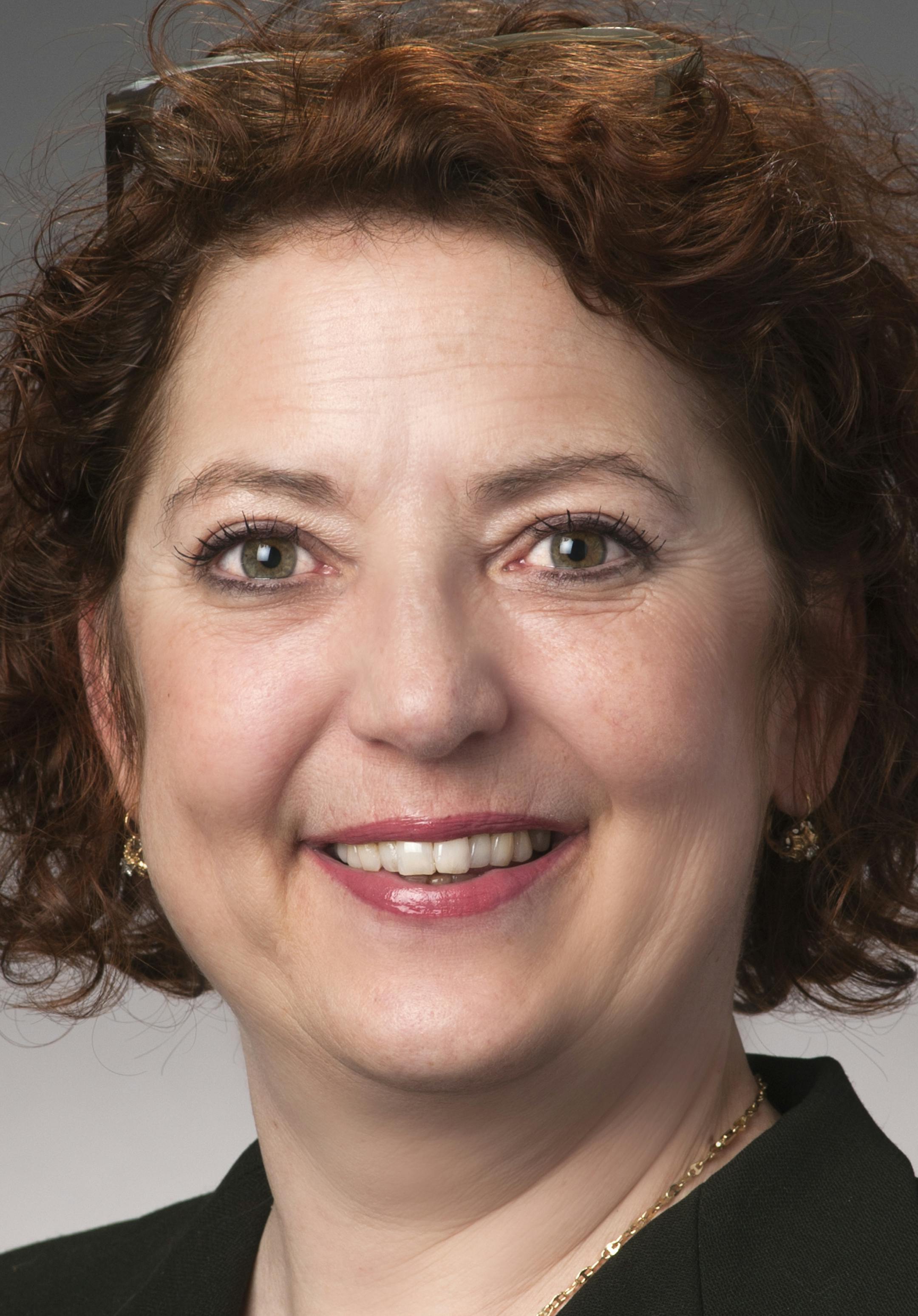 Studio portrait of Susan Marsnik, Opus College of Business Associate Professor of Ethics and Business Law Department , taken February 8, 2011.