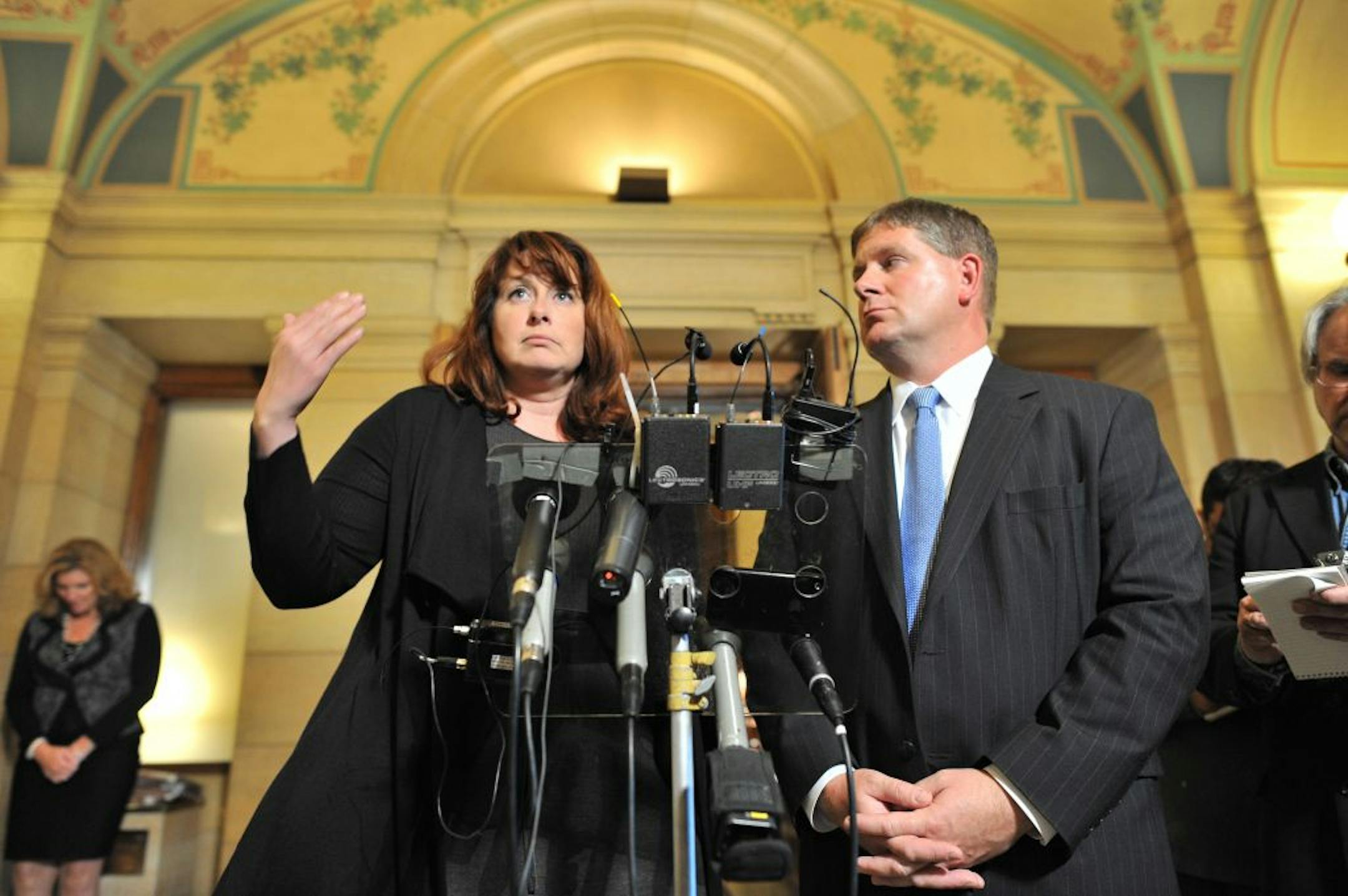 Sen. Amy Koch and Speaker of the House Kurt Zellers