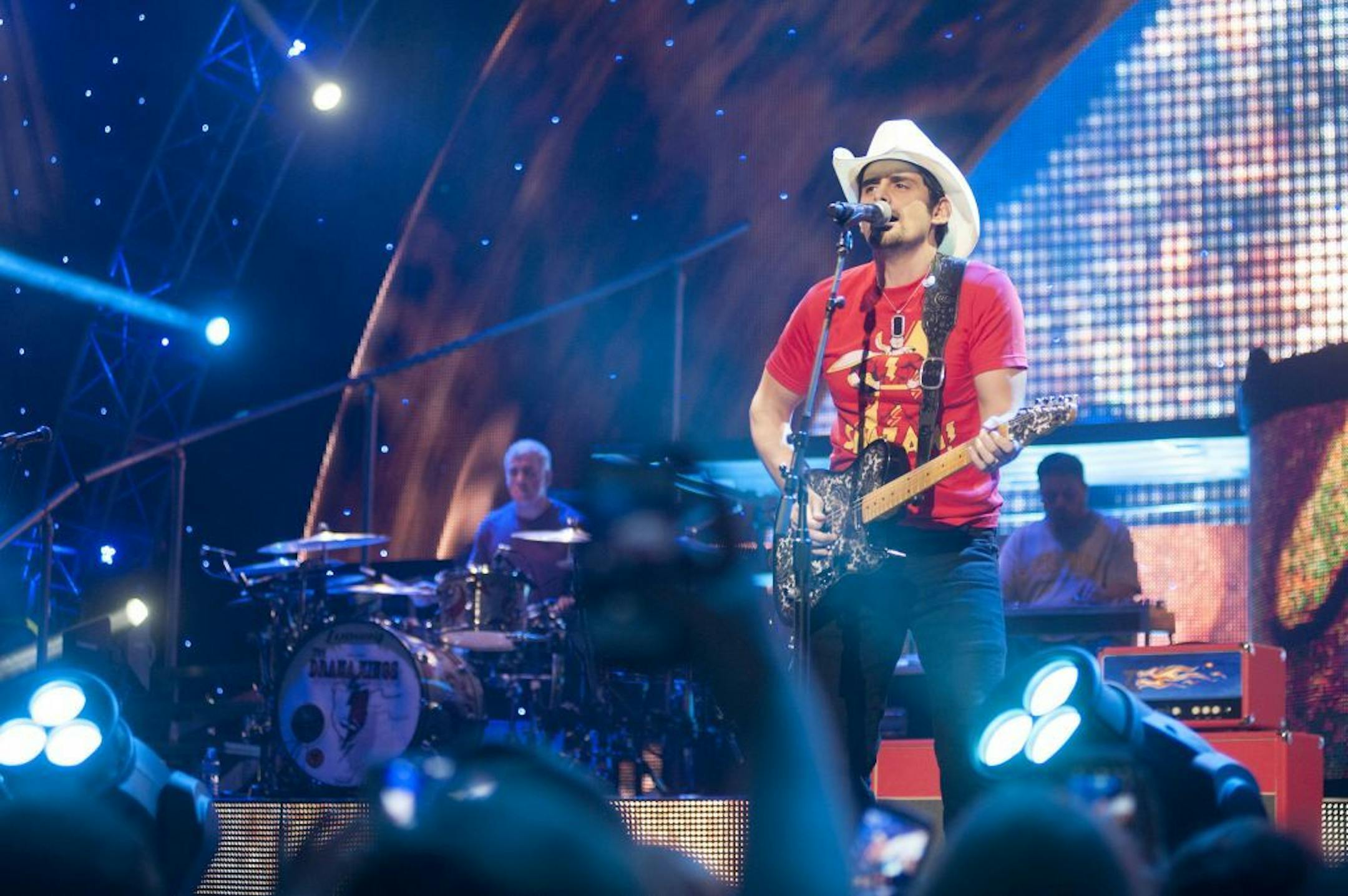 Brad Paisley performs at the Xcel Energy Center in St. Paul, MN on Nov. 16, 2013.
