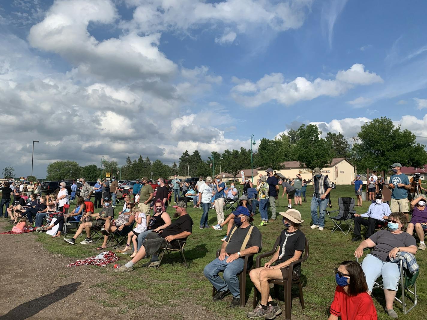 More than 100 people gathered in Moose Lake on Thursday in support of the Challenge Incarceration Program, which state officials plan to move due to a budget shortfall.