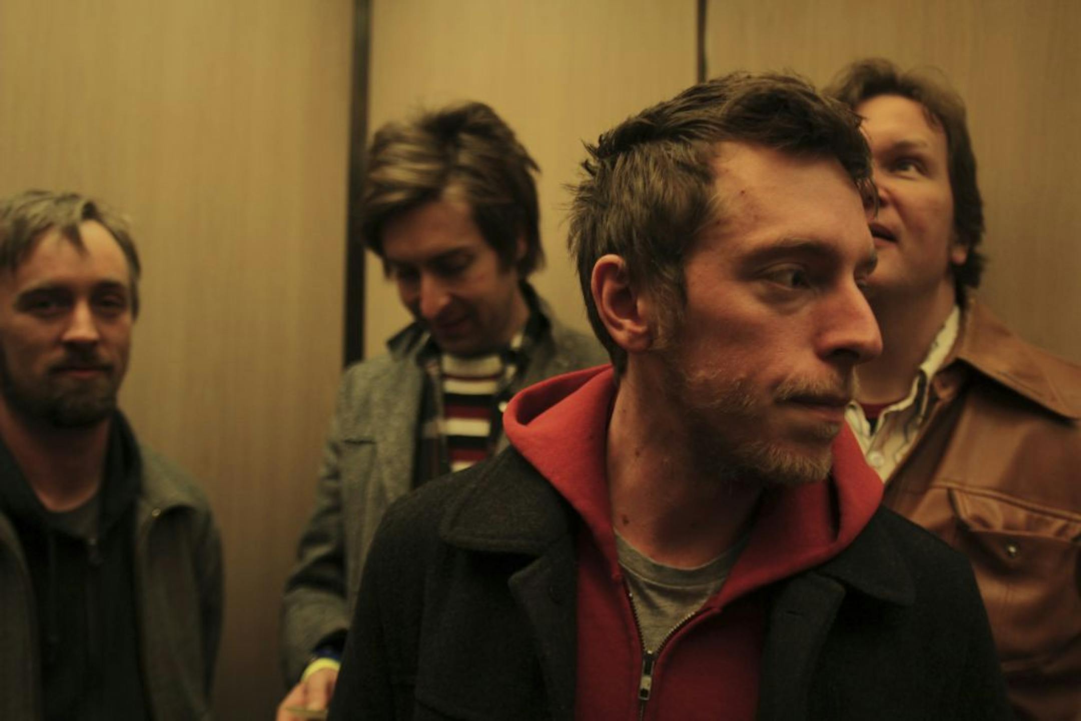 Former Fog man Andrew Broder, front, formed his new band the Cloak Ox with old friends (from left) Martin Dosh, Jeremy Ylvisaker and Mark Erickson.